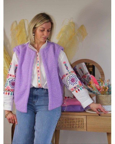 GILET LILA