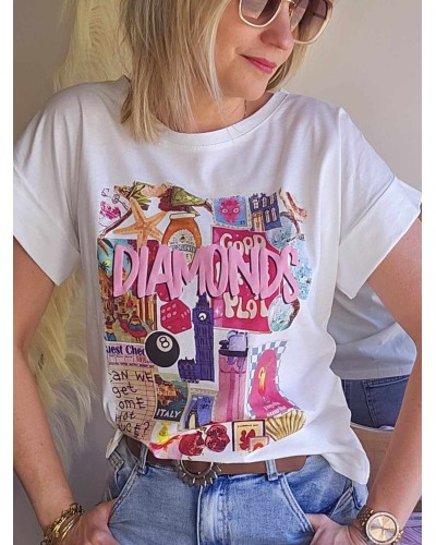 TEE SHIRT DIAMONDS