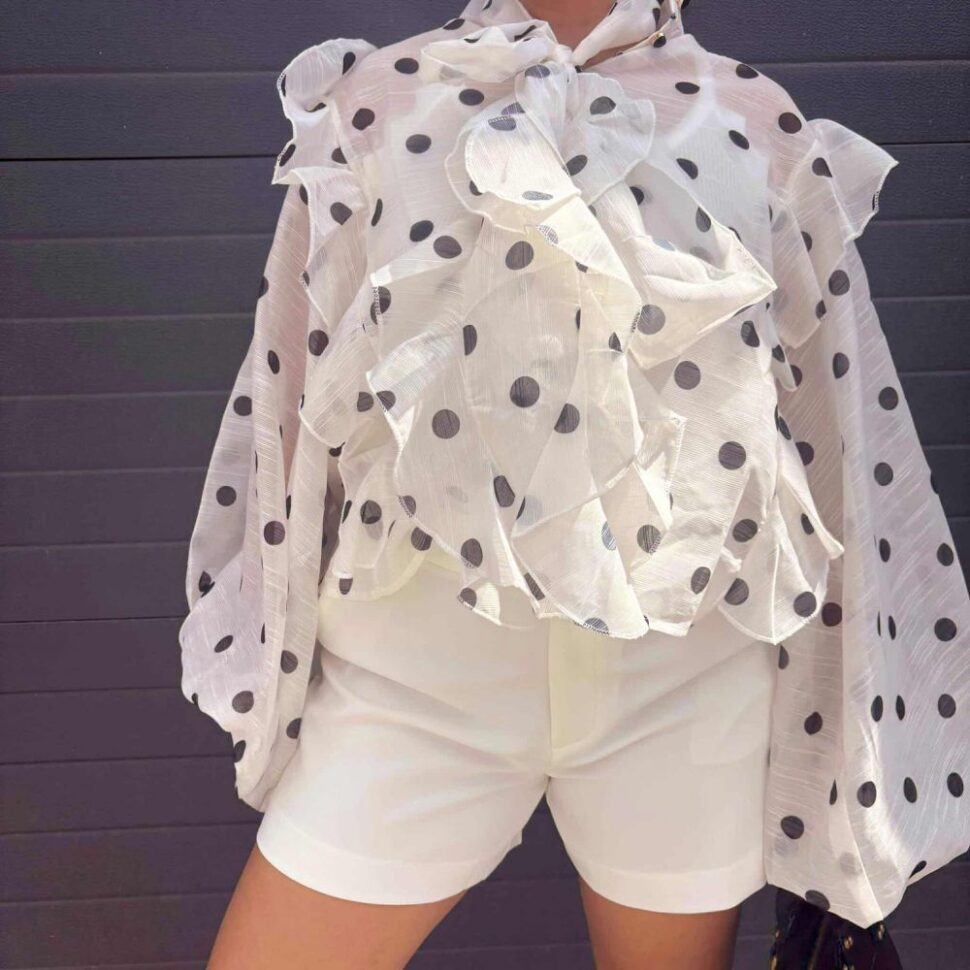 lavallière voilage blouse sublime mi preciosa