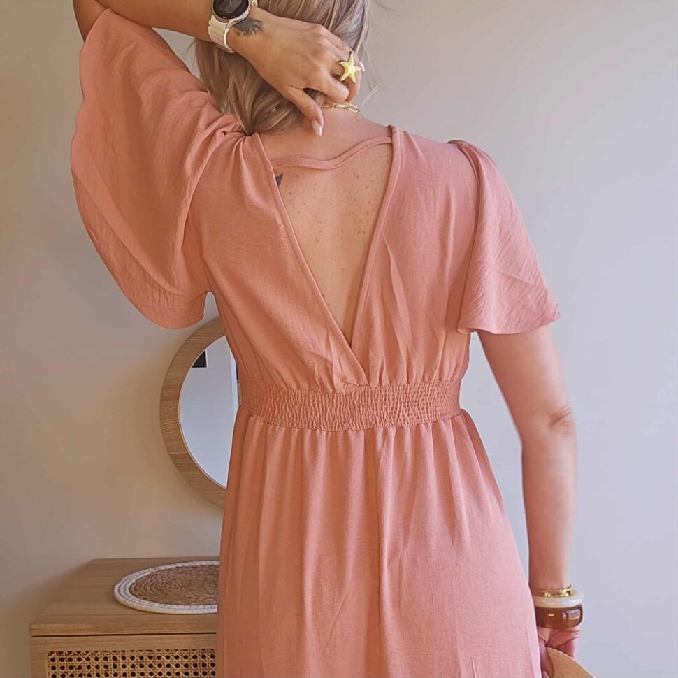 robe dos nu en v