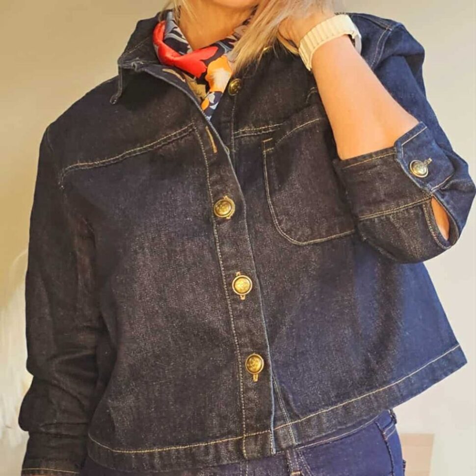 Veste femme jean brut saison automne 2025