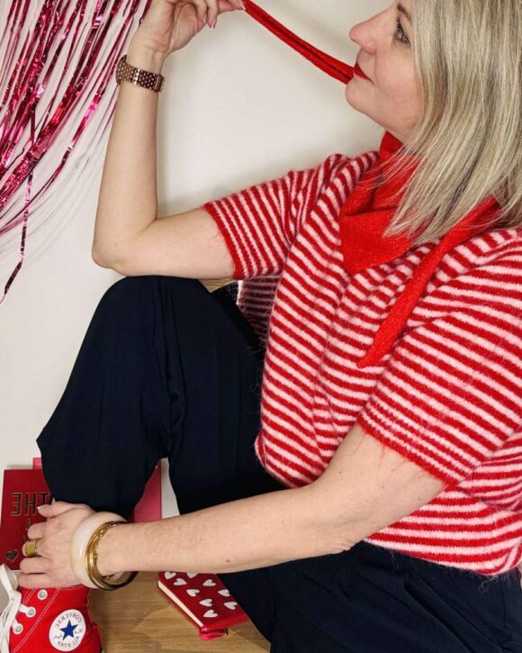 Pull femme d'été à rayures