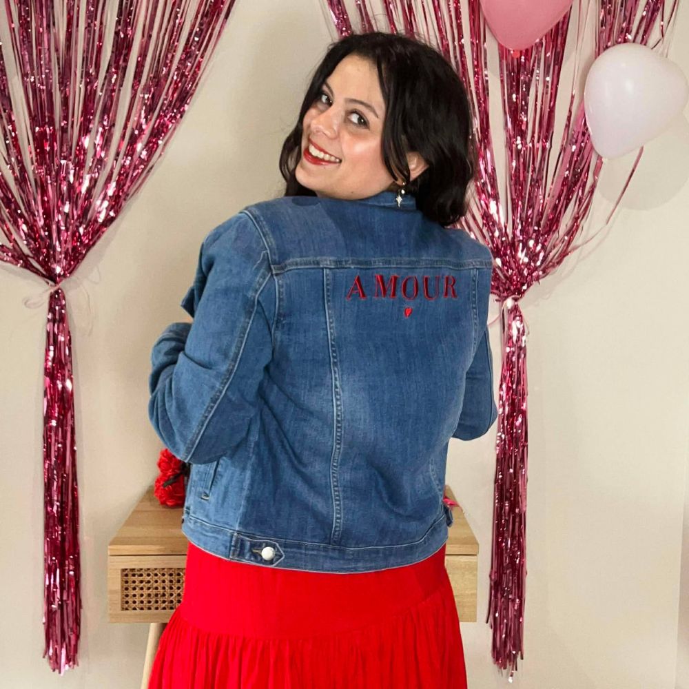 Veste en jean AMOUR
