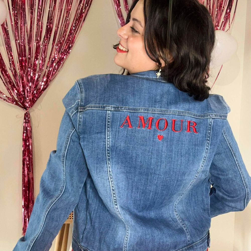 Veste en jean AMOUR – Image 2