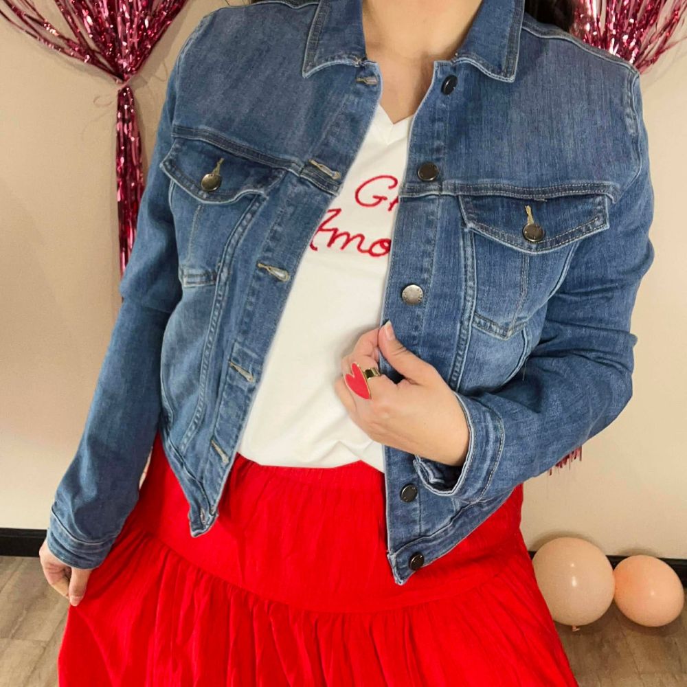 Veste en jean AMOUR – Image 3
